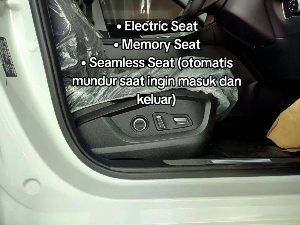 Electrik seat yang dilengkapi lumbar support dan pendingin dan pemanas jok