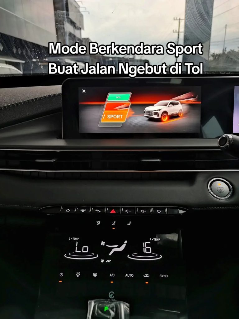 Mode berkendara Sport